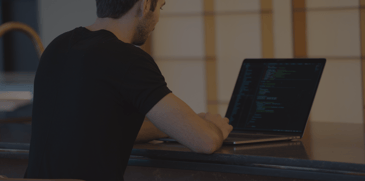Man using computer