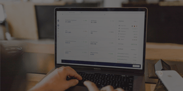accounts payable dashboard on computer screen