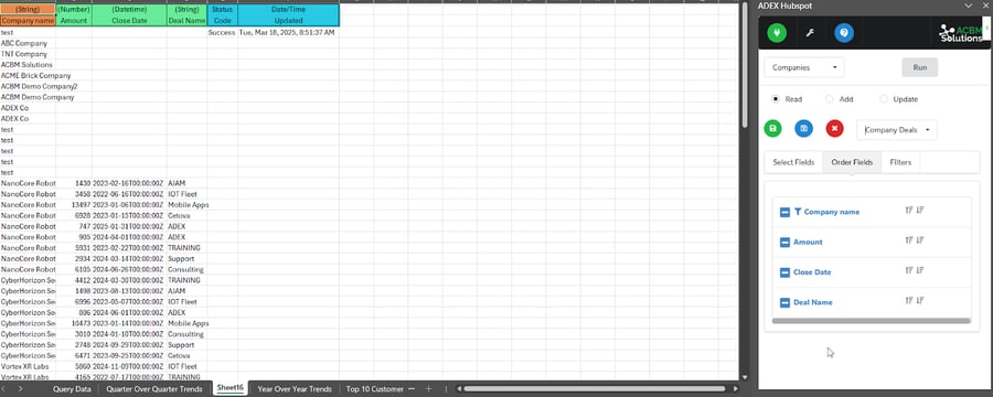 ADEX query for data pull