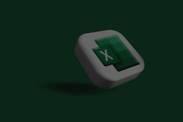 Featured Image for 'HubSpot Reporting Just Got Easier with ADEX in Excel' Blog - ACBM Solutions; image of 3D Microsoft Excel icon