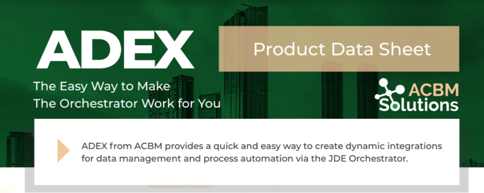 ADEX product data sheet