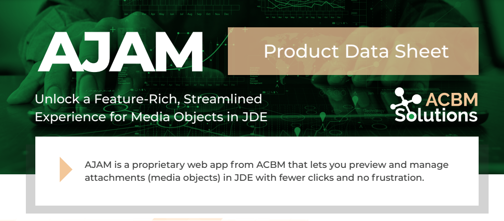 ajam product data sheet