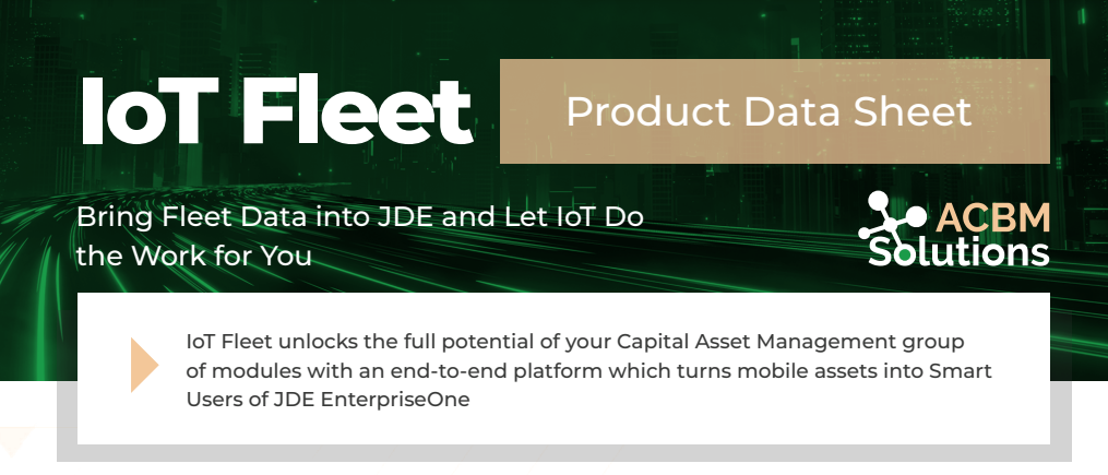 iot fleet product data sheet